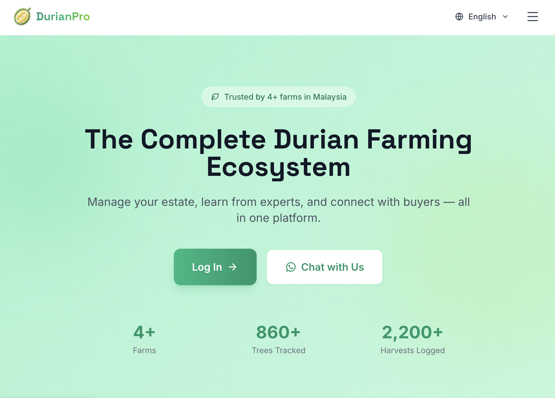 DurianPro — The Complete Durian Farming Ecosystem